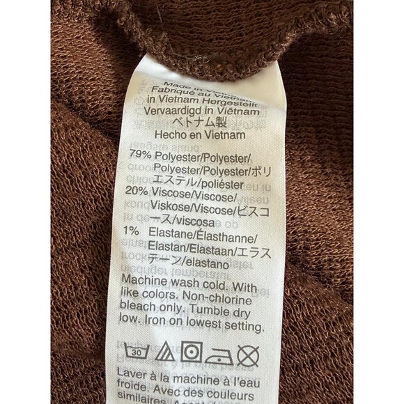 Madewell Womens Brown Knit Pullover Sweater Crew Neck Long Sleeve Large - Picture 14 of 14